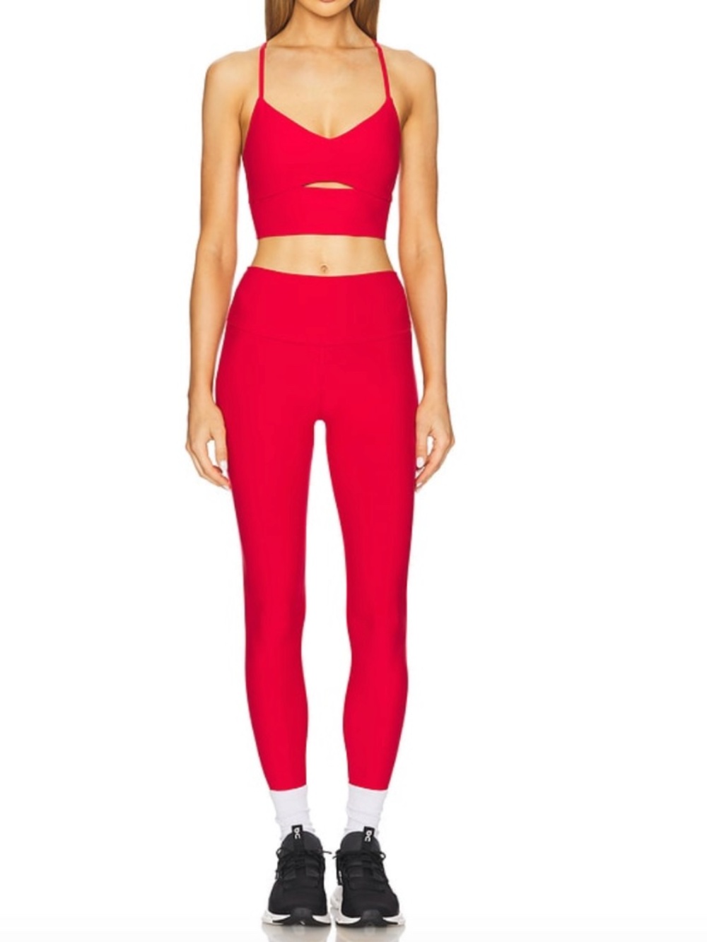 7/8 ALOSOFT HIGH-WAIST HIGHLIGHT LEGGING IN BOLD RED